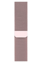 Apple Watch Uyumlu Metal Milano Loop Kum Pembe