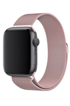 Apple Watch Uyumlu Metal Milano Loop Kum Pembe