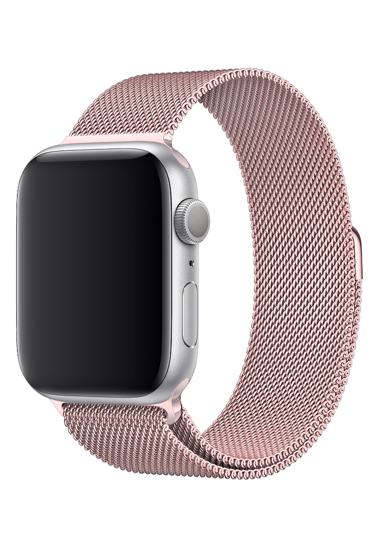 Apple Watch Uyumlu Metal Milano Loop Kum Pembe