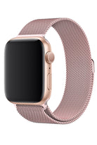Apple Watch Uyumlu Metal Milano Loop Kum Pembe