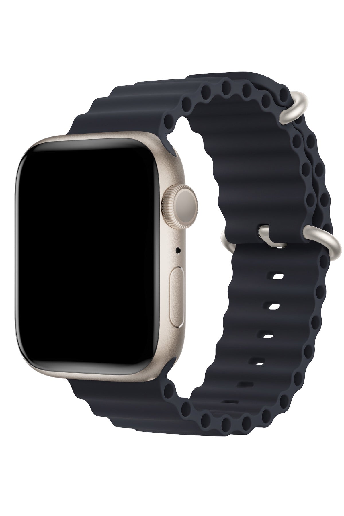 Apple Watch Uyumlu Ocean Silikon Kordon Midnight