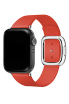 Apple Watch Uyumlu Radius Deri Loop Kordon Coral