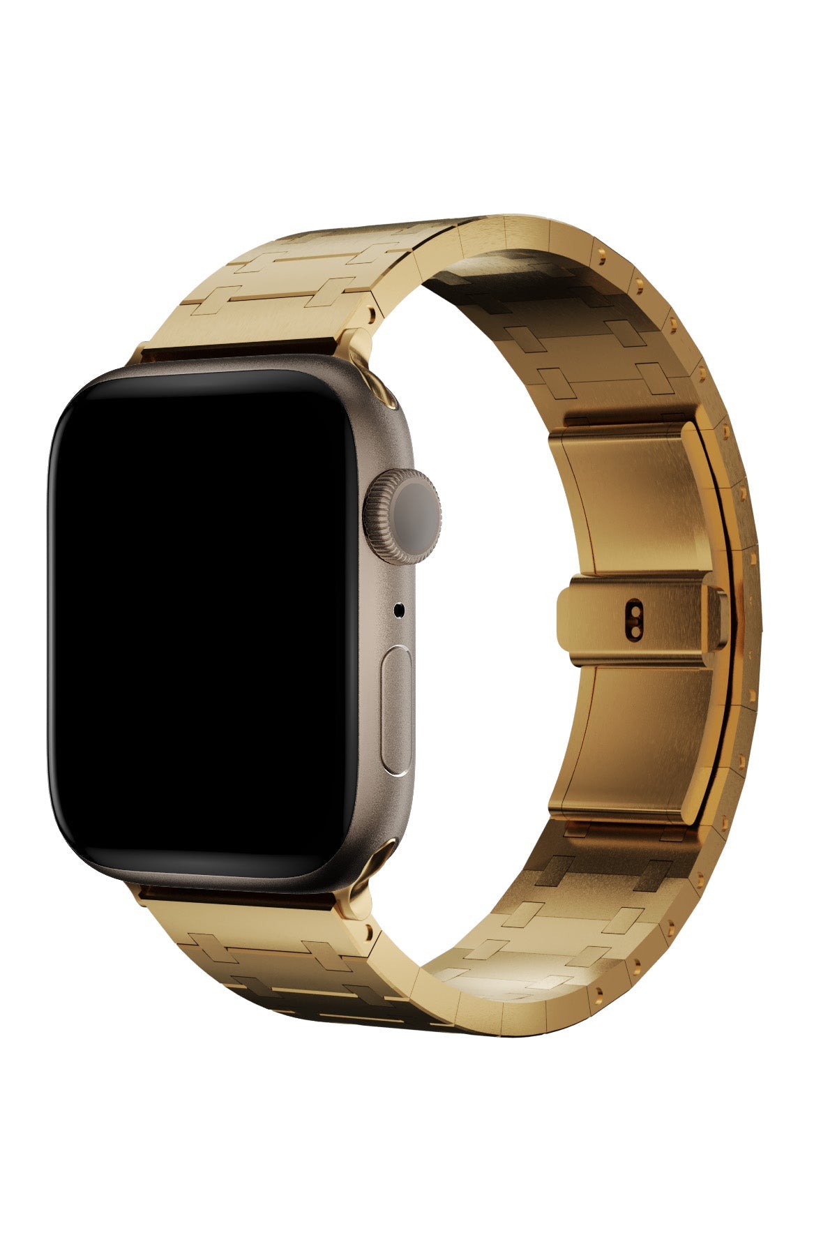 Apple Watch Uyumlu Royal Edition Çelik Kordon Golden