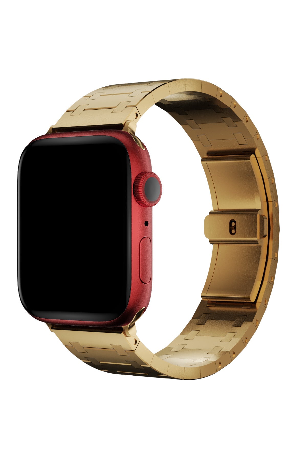 Apple Watch Uyumlu Royal Edition Çelik Kordon Golden