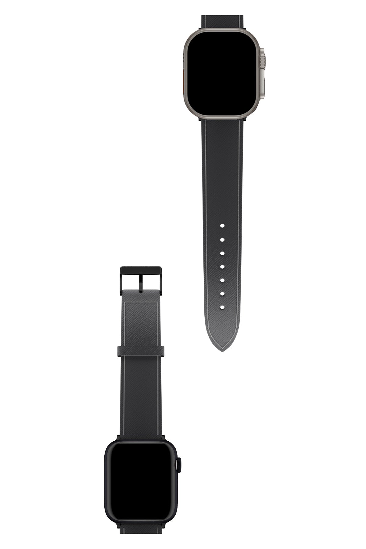 Apple Watch Uyumlu Saffiano Deri Kordon Nickel