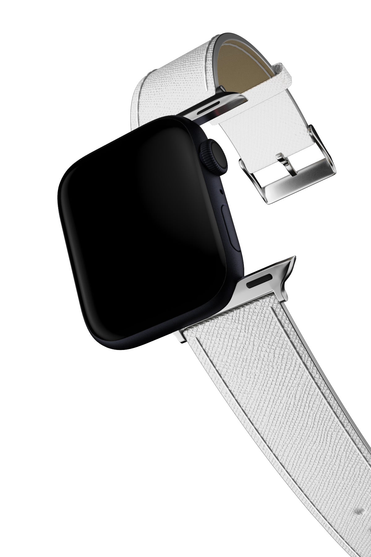 Apple Watch Uyumlu Saffiano Deri Kordon White