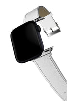 Apple Watch Uyumlu Saffiano Deri Kordon White