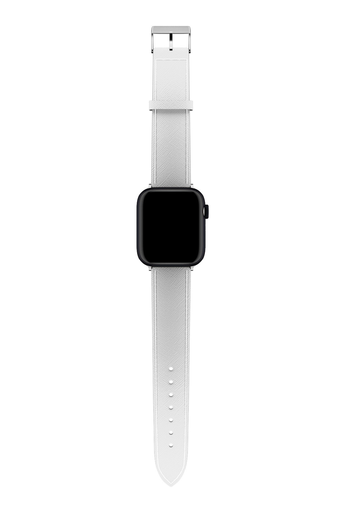 Apple Watch Uyumlu Saffiano Deri Kordon White