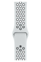 Apple Watch Uyumlu Silikon Delikli Spor Kordon Beyaz Siyah