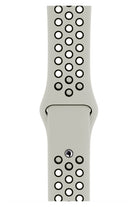 Apple Watch Uyumlu Silikon Delikli Spor Kordon Gri Siyah