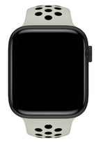 Apple Watch Uyumlu Silikon Delikli Spor Kordon Gri Siyah