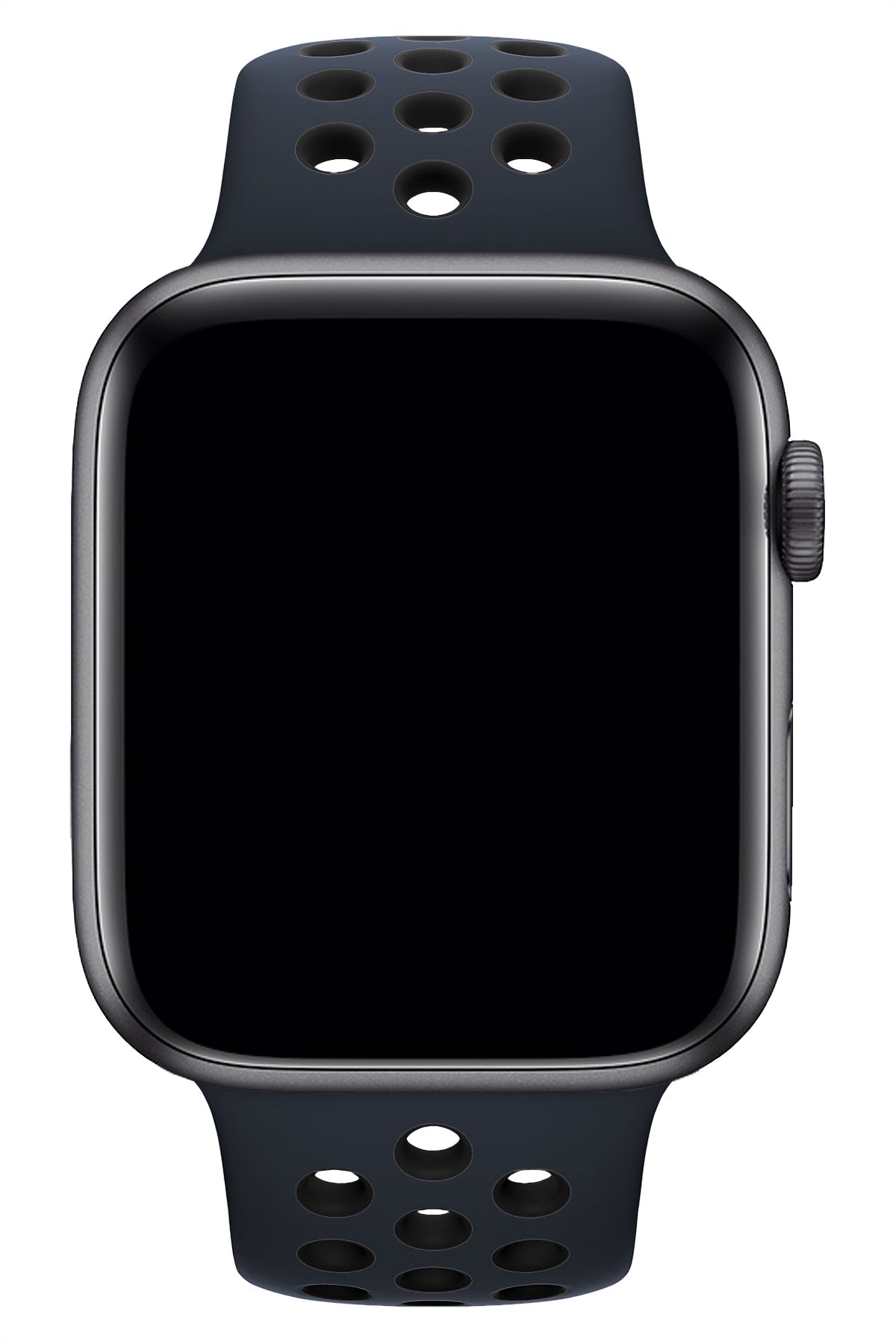 Apple Watch Uyumlu Silikon Delikli Spor Kordon Lacivert Siyah