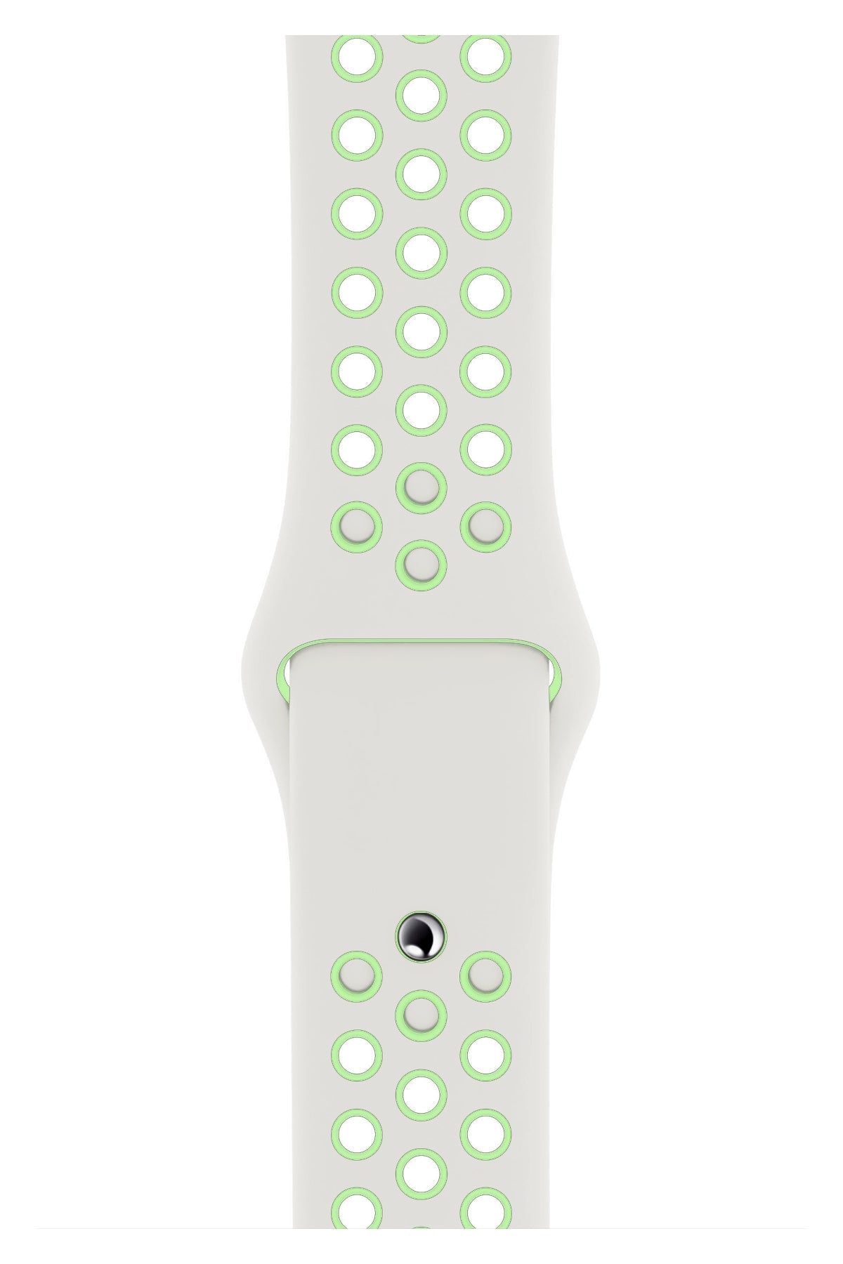 Apple Watch Uyumlu Silikon Delikli Spor Kordon Minty