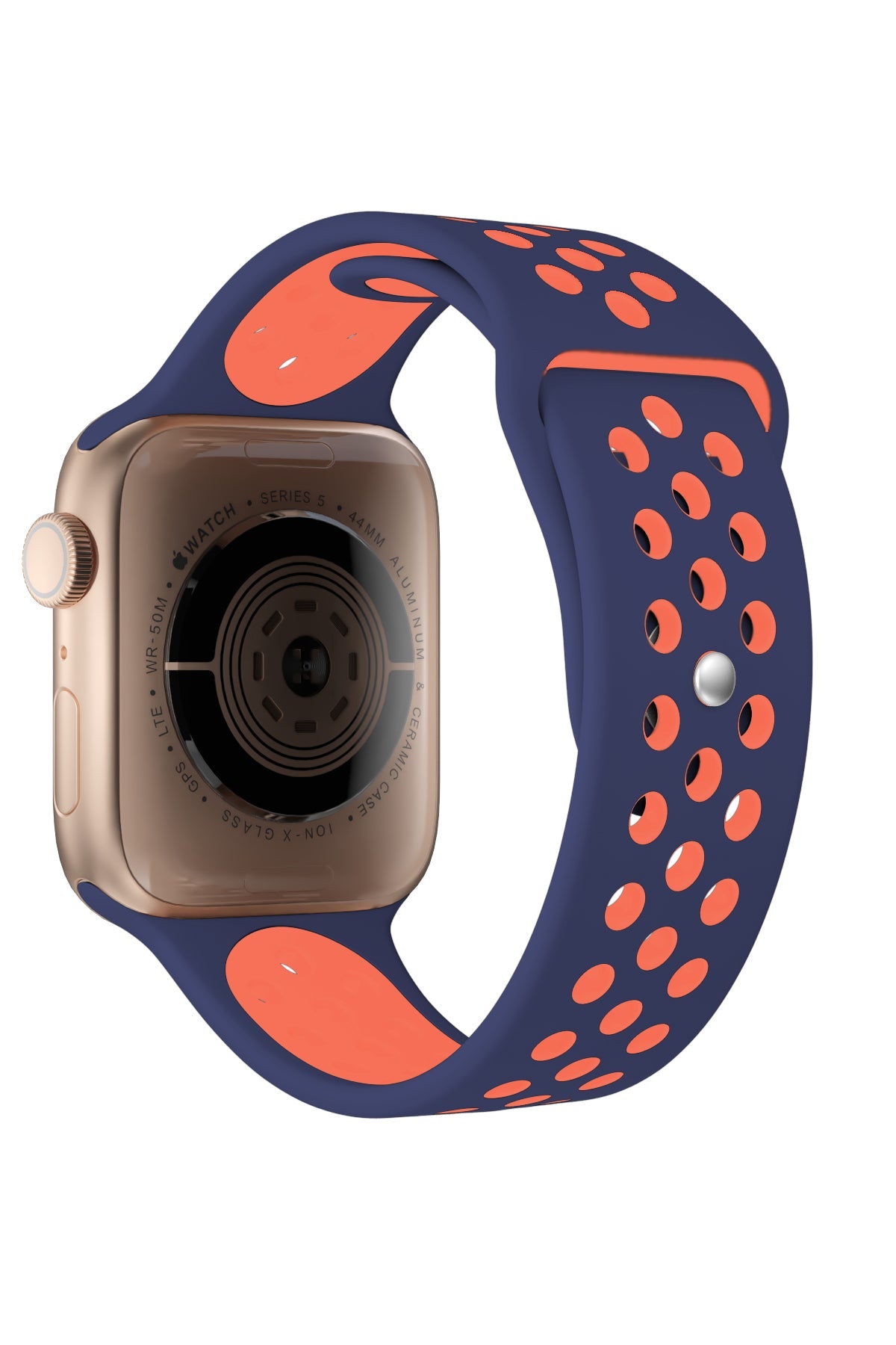 Apple Watch Uyumlu Silikon Delikli Spor Kordon Pinkish