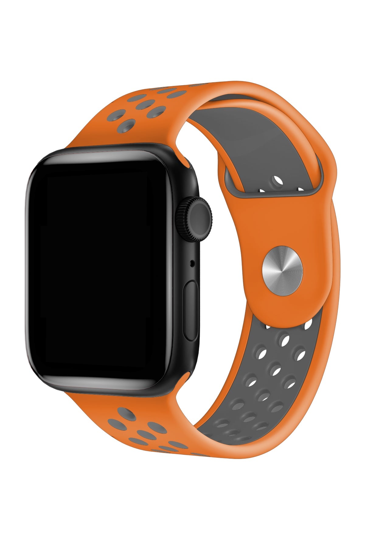Apple Watch Uyumlu Silikon Delikli Spor Kordon Pumpkin