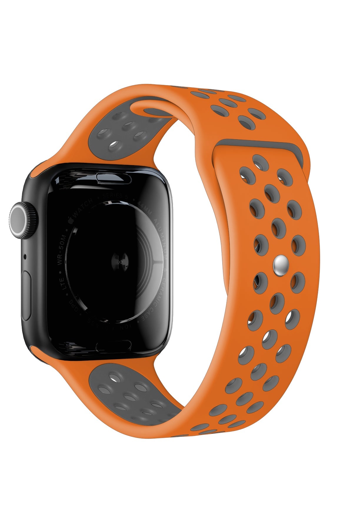 Apple Watch Uyumlu Silikon Delikli Spor Kordon Pumpkin