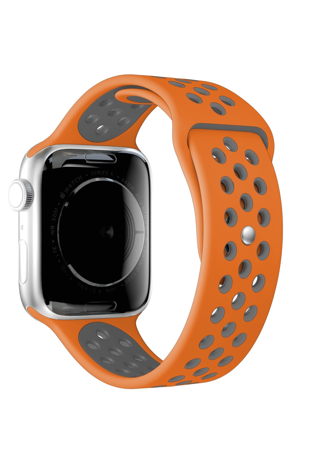 Apple Watch Uyumlu Silikon Delikli Spor Kordon Pumpkin