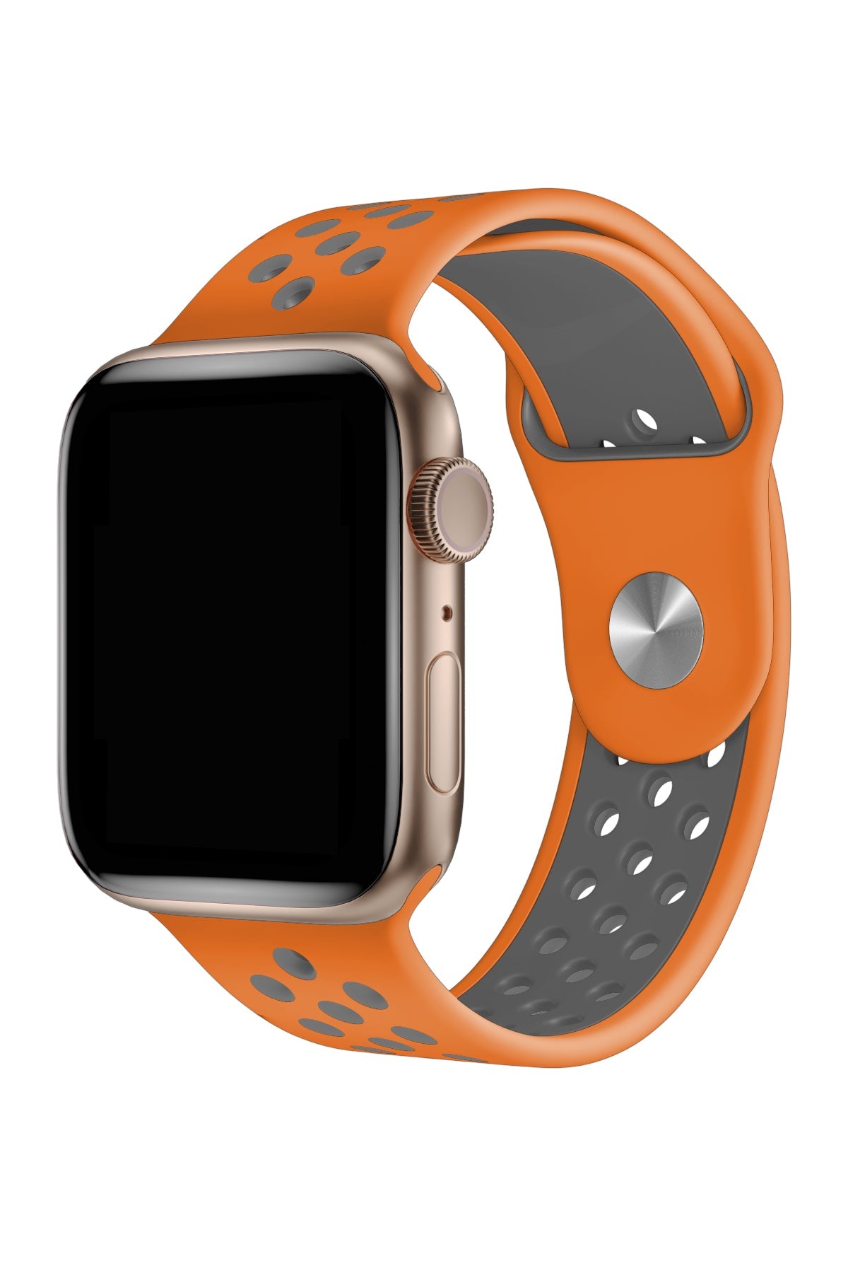 Apple Watch Uyumlu Silikon Delikli Spor Kordon Pumpkin