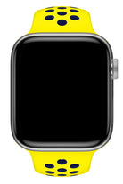 Apple Watch Uyumlu Silikon Delikli Spor Kordon Sarı Lacivert