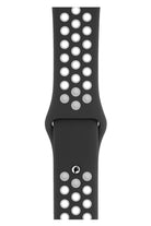 Apple Watch Uyumlu Silikon Delikli Spor Kordon Siyah Beyaz
