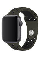 Apple Watch Uyumlu Silikon Delikli Spor Kordon Zeytin Yeşil
