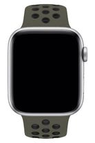Apple Watch Uyumlu Silikon Delikli Spor Kordon Zeytin Yeşil