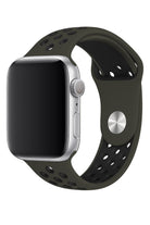 Apple Watch Uyumlu Silikon Delikli Spor Kordon Zeytin Yeşil