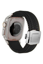 Apple Watch / Ultra Uyumlu Aqualink Kordon Monolith Gümüş Toka