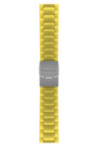Apple Watch Uyumlu Soft Buckle Silikon Kordon Yellow Tan