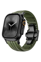 Apple Watch / Ultra Uyumlu Aqualink Kordon Vanguard Siyah Toka