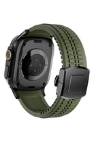 Apple Watch / Ultra Uyumlu Aqualink Kordon Vanguard Siyah Toka