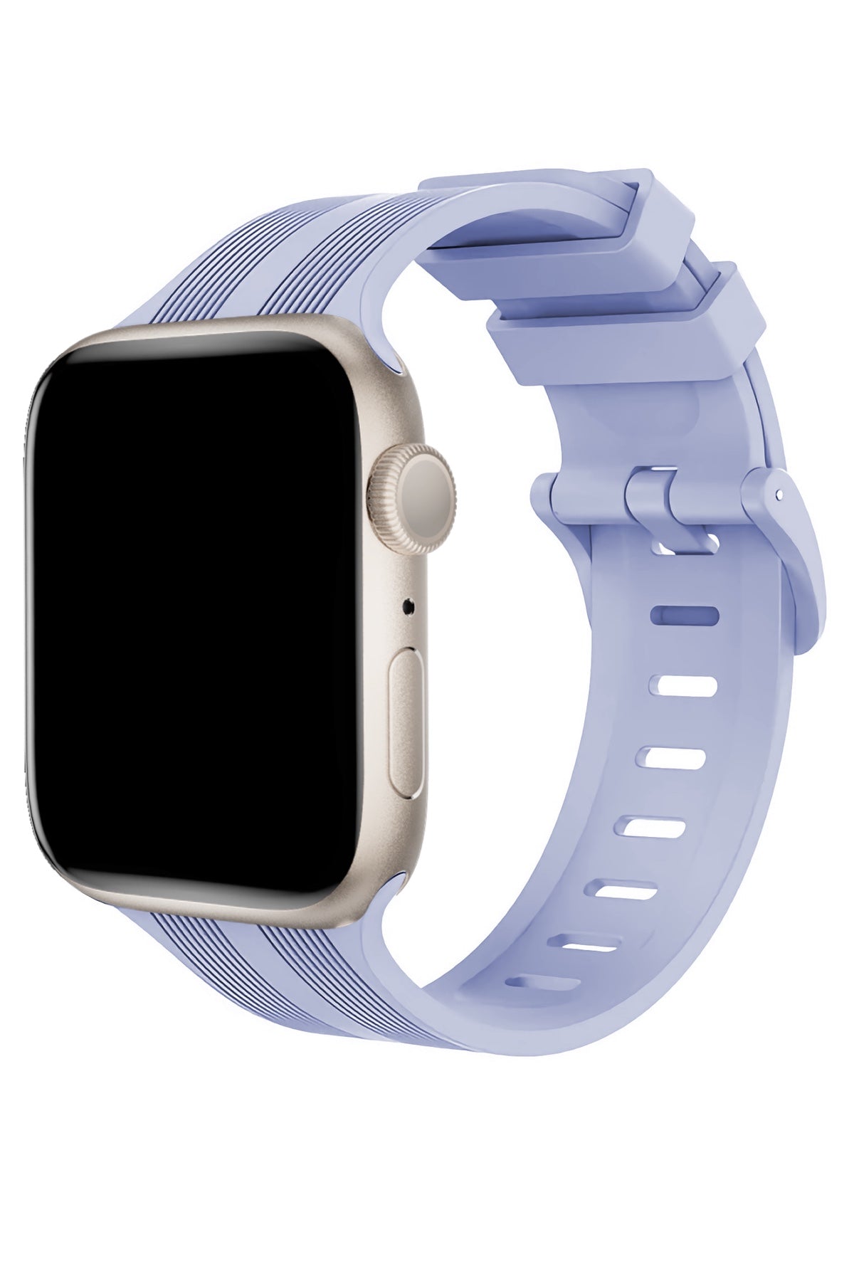 Apple Watch Uyumlu Silikon Line Loop Kordon Lavender
