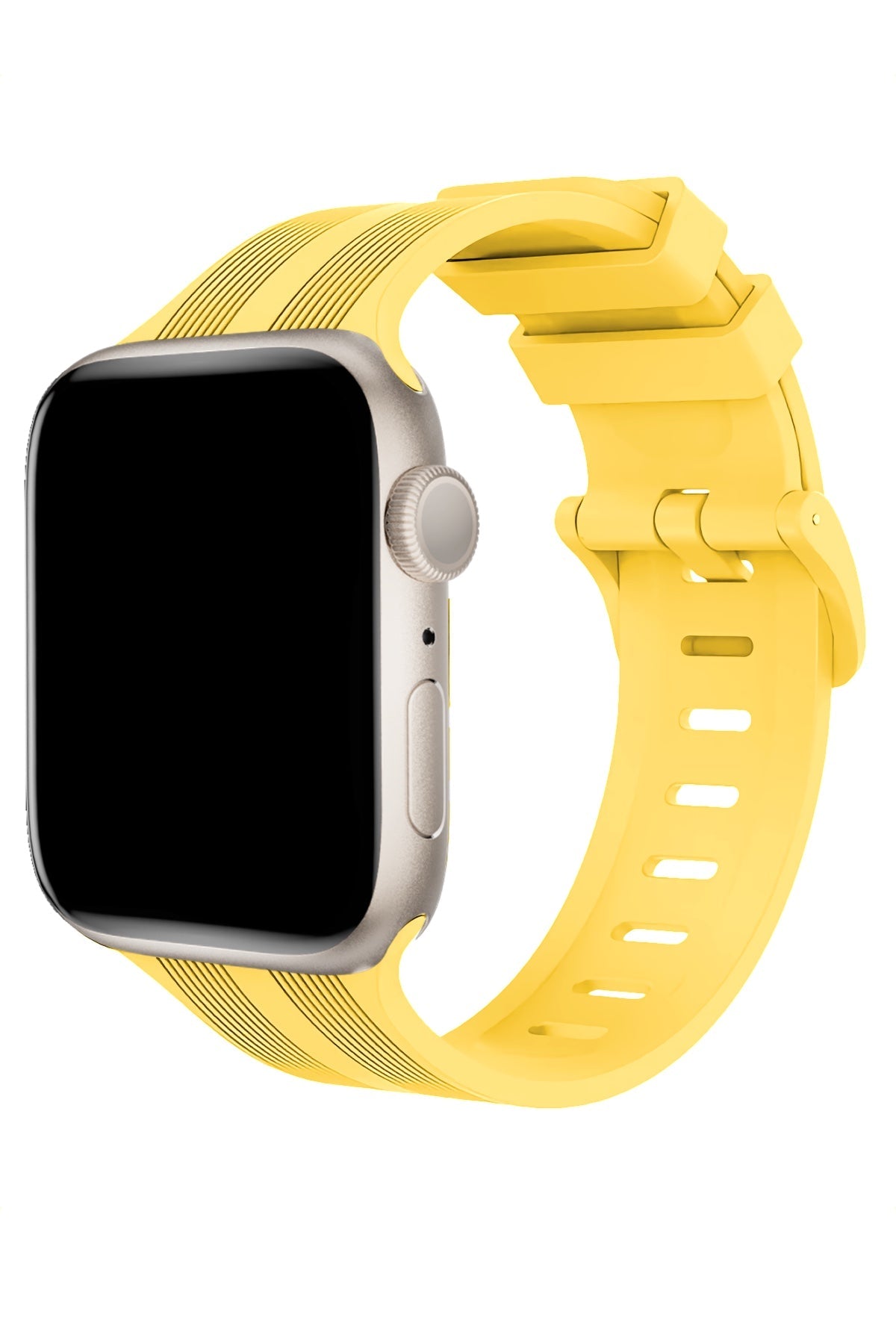 Apple Watch Uyumlu Silikon Line Loop Kordon Mellow