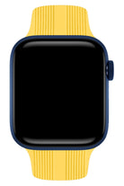 Apple Watch Uyumlu Silikon Line Loop Kordon Mellow