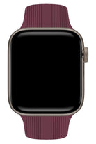 Apple Watch Uyumlu Silikon Line Loop Kordon Mulberry