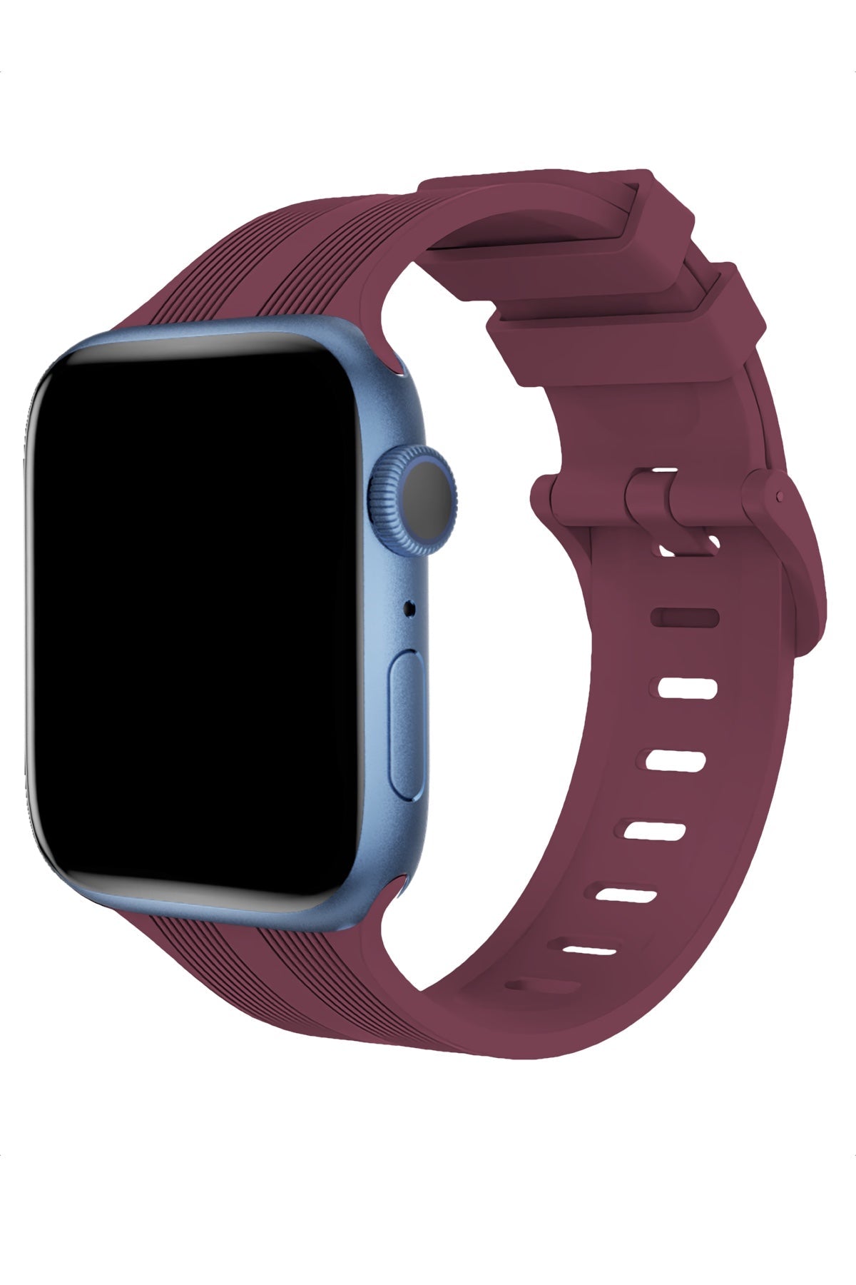 Apple Watch Uyumlu Silikon Line Loop Kordon Mulberry