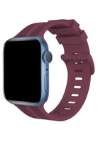 Apple Watch Uyumlu Silikon Line Loop Kordon Mulberry