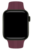 Apple Watch Uyumlu Silikon Line Loop Kordon Mulberry