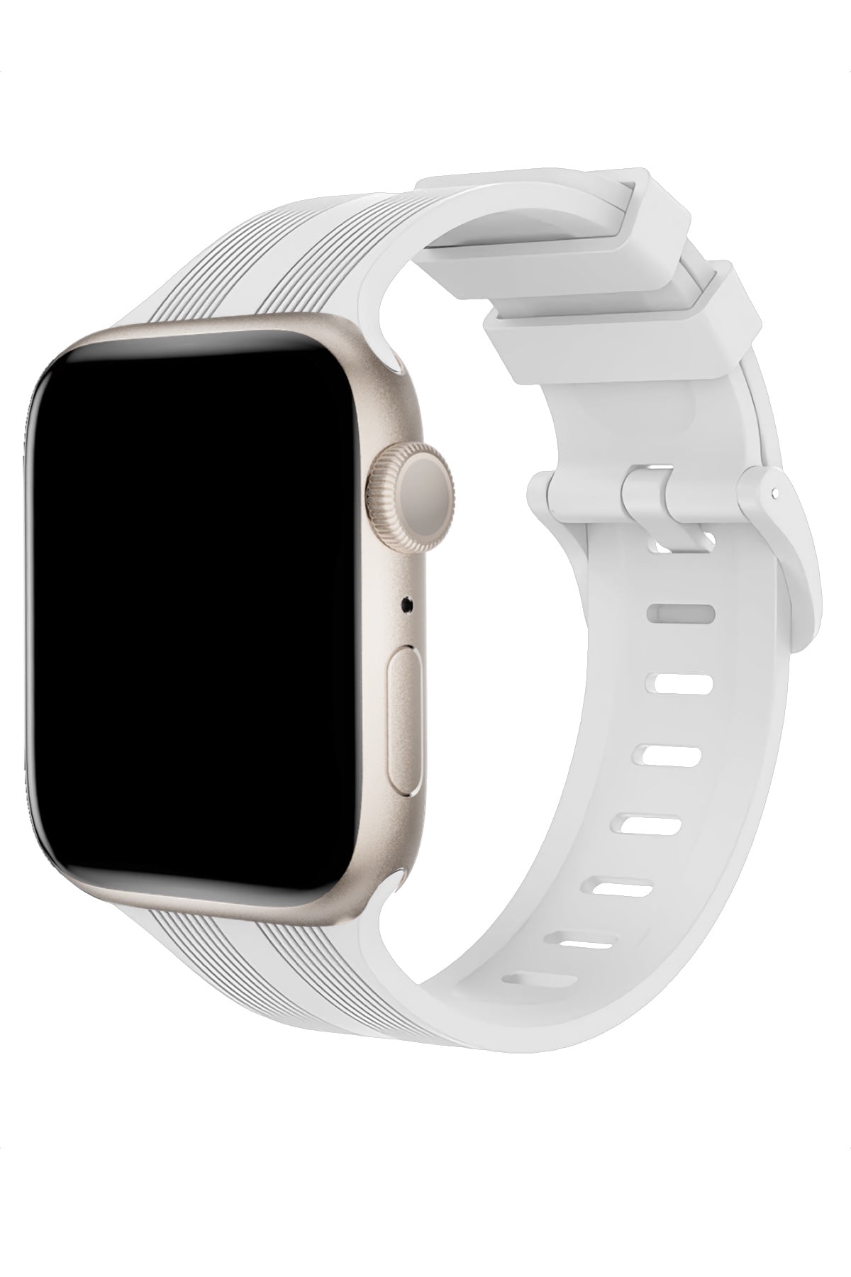Apple Watch Uyumlu Silikon Line Loop Kordon Snow