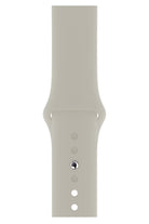 Apple Watch Uyumlu Silikon Spor Kordon Beige Beyaz