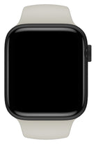 Apple Watch Uyumlu Silikon Spor Kordon Beige Beyaz
