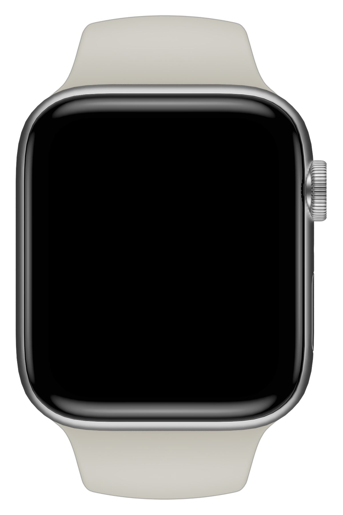Apple Watch Uyumlu Silikon Spor Kordon Beige Beyaz