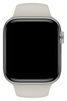 Apple Watch Uyumlu Silikon Spor Kordon Beige Beyaz