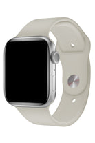 Apple Watch Uyumlu Silikon Spor Kordon Beige Beyaz