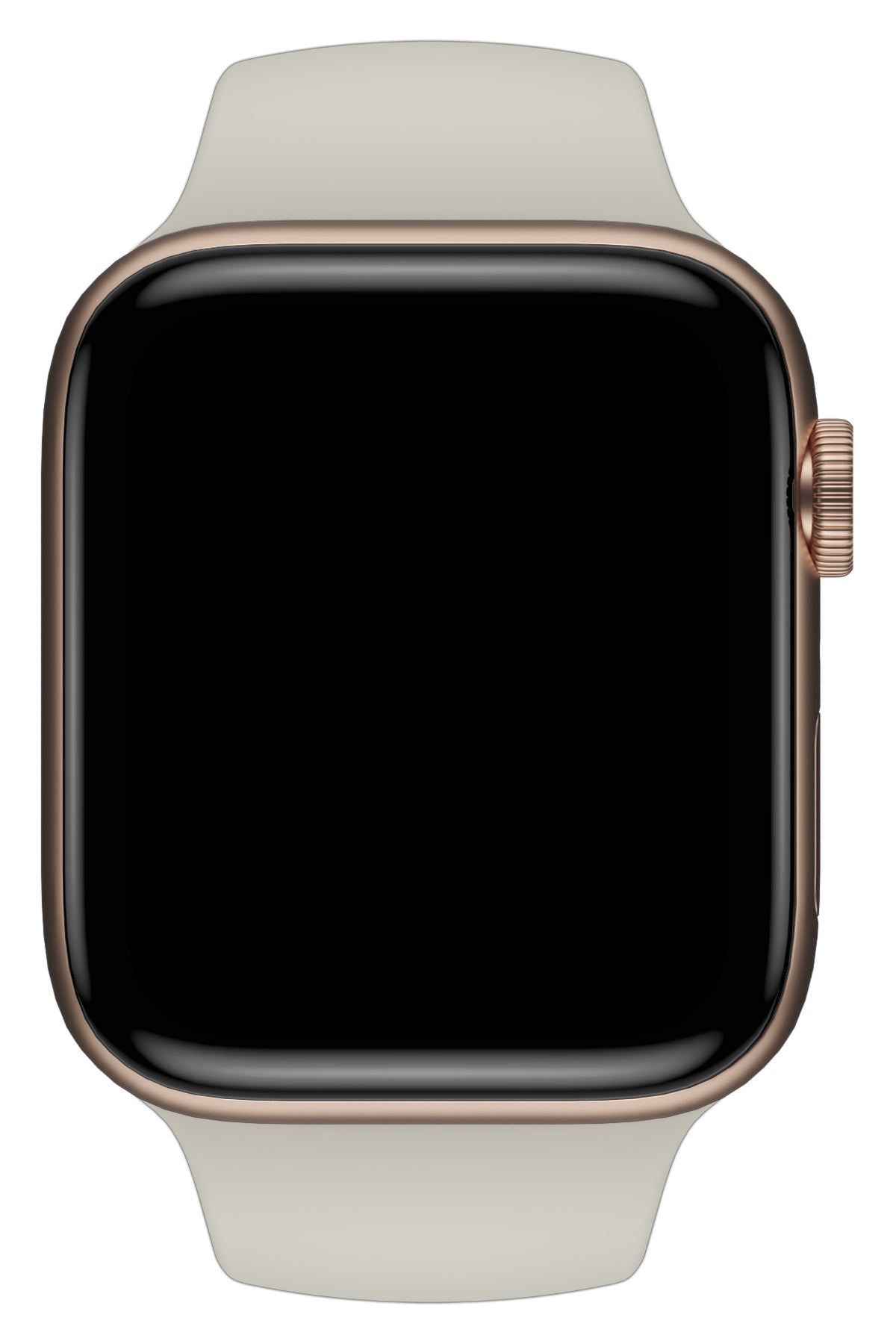 Apple Watch Uyumlu Silikon Spor Kordon Beige Beyaz