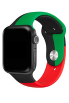 Apple Watch Uyumlu Silikon Spor Kordon Black Line