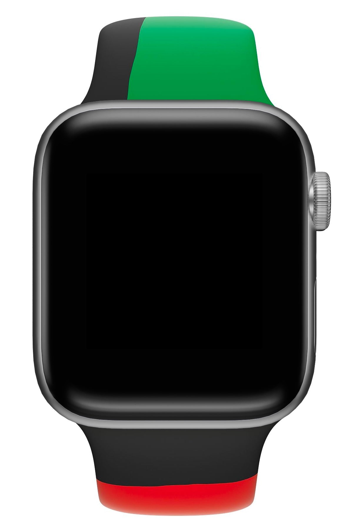 Apple Watch Uyumlu Silikon Spor Kordon Black Line