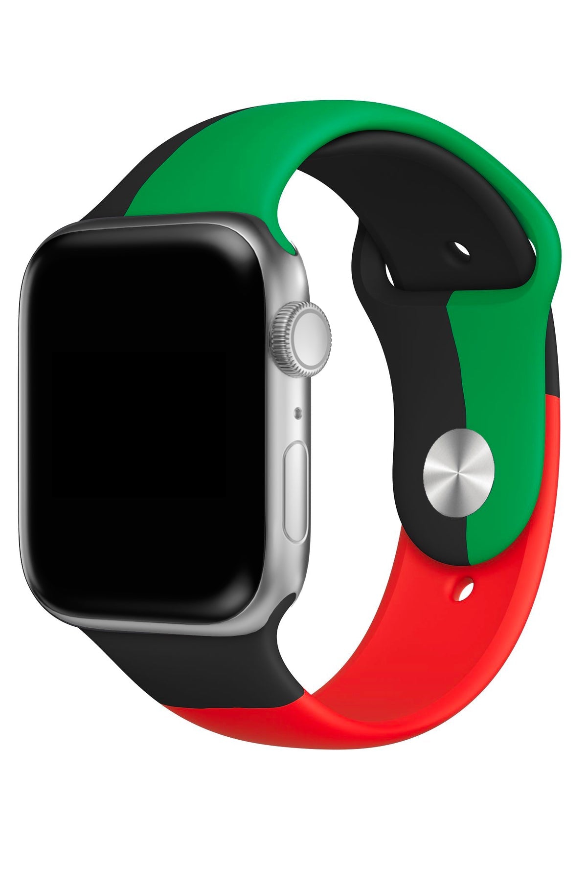 Apple Watch Uyumlu Silikon Spor Kordon Black Line