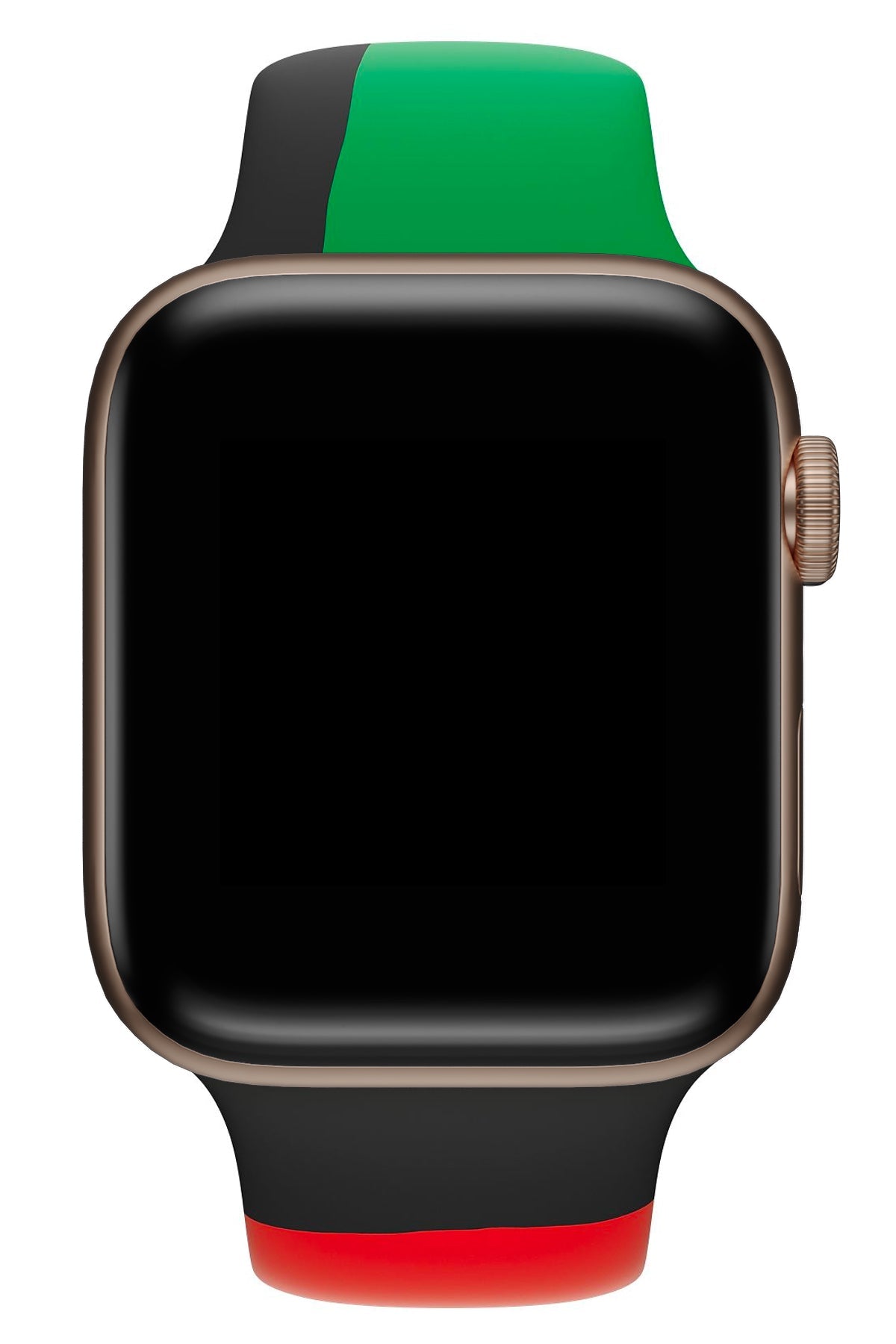 Apple Watch Uyumlu Silikon Spor Kordon Black Line
