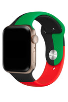 Apple Watch Uyumlu Silikon Spor Kordon Black Line